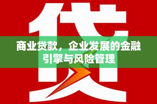 红星商业贷款，企业发展的金融引擎与风险管理