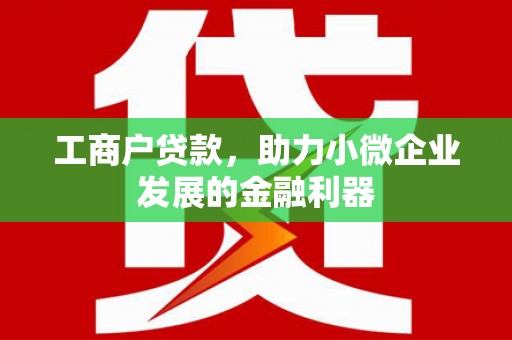 红星工商户贷款，助力小微企业发展的金融利器
