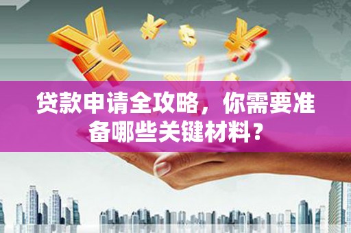 红星贷款申请全攻略，你需要准备哪些关键材料？