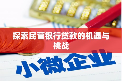 红星探索民营银行贷款的机遇与挑战