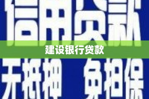 红星建设银行贷款