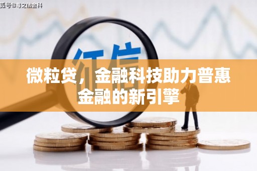 红星微粒贷，金融科技助力普惠金融的新引擎