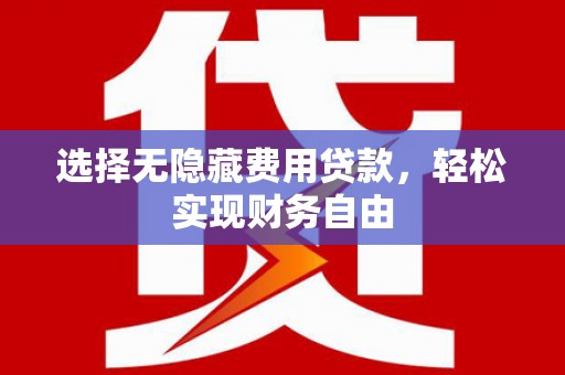 红星选择无隐藏费用贷款，轻松实现财务自由