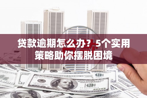 红星贷款逾期怎么办？5个实用策略助你摆脱困境