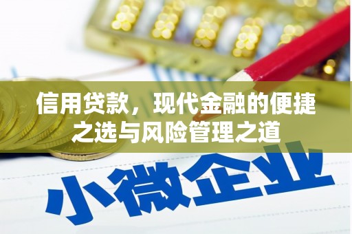红星信用贷款，现代金融的便捷之选与风险管理之道