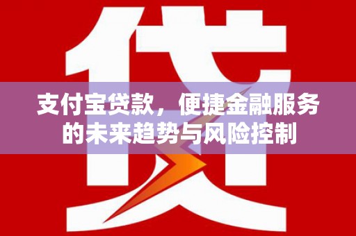 红星支付宝贷款，便捷金融服务的未来趋势与风险控制