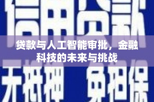 红星贷款与人工智能审批，金融科技的未来与挑战