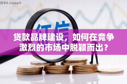 红星贷款品牌建设，如何在竞争激烈的市场中脱颖而出？
