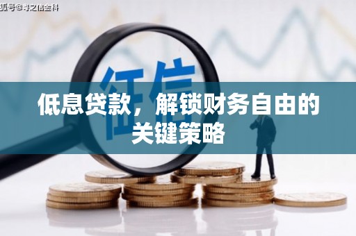 红星低息贷款，解锁财务自由的关键策略