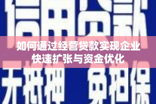 红星如何通过经营贷款实现企业快速扩张与资金优化