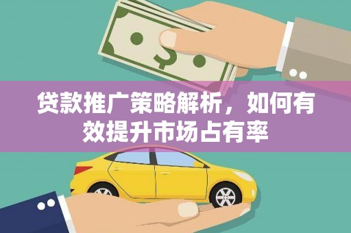 红星贷款推广策略解析，如何有效提升市场占有率