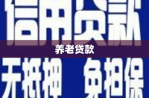 红星养老贷款