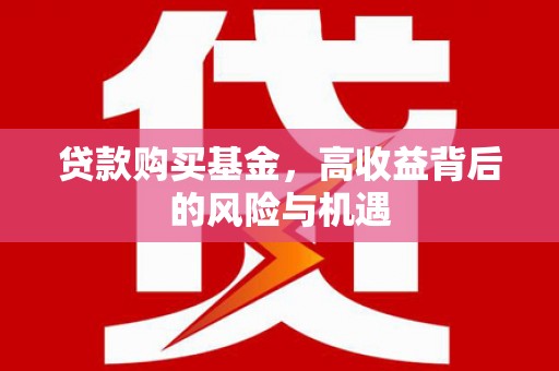 红星贷款购买基金，高收益背后的风险与机遇
