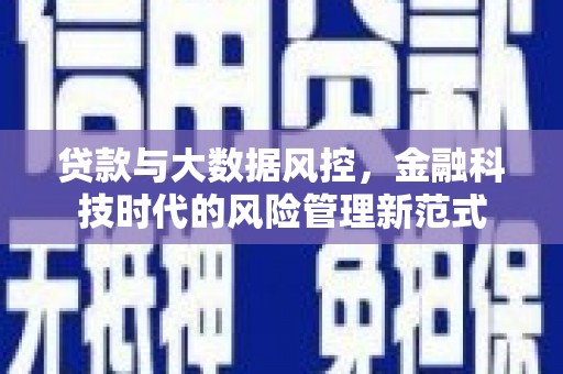 红星贷款与大数据风控，金融科技时代的风险管理新范式