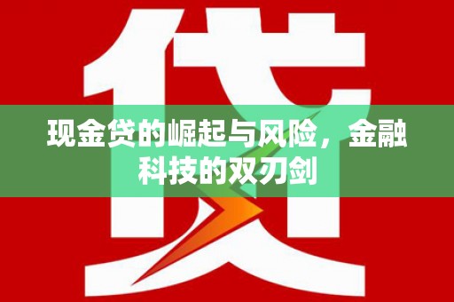 红星现金贷的崛起与风险，金融科技的双刃剑