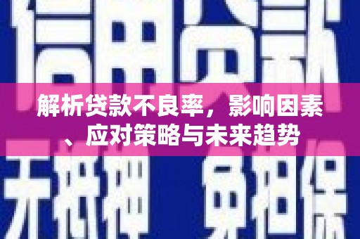 红星解析贷款不良率，影响因素、应对策略与未来趋势