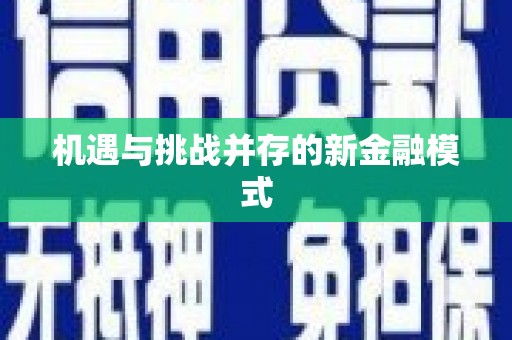 红星机遇与挑战并存的新金融模式