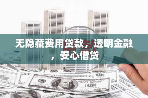 红星无隐藏费用贷款，透明金融，安心借贷
