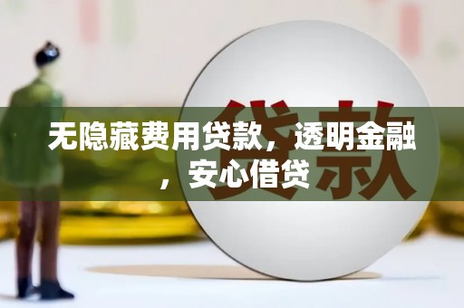 红星无隐藏费用贷款，透明金融，安心借贷