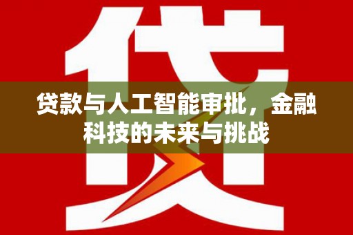 红星贷款与人工智能审批，金融科技的未来与挑战