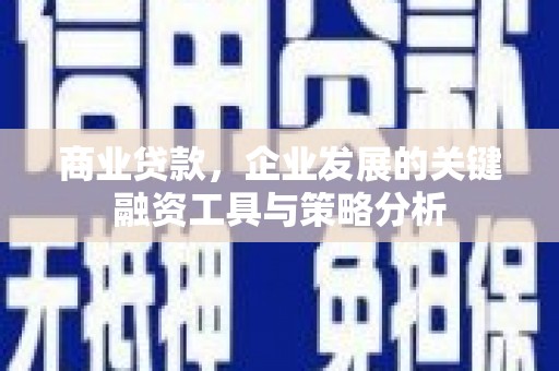 红星商业贷款，企业发展的关键融资工具与策略分析
