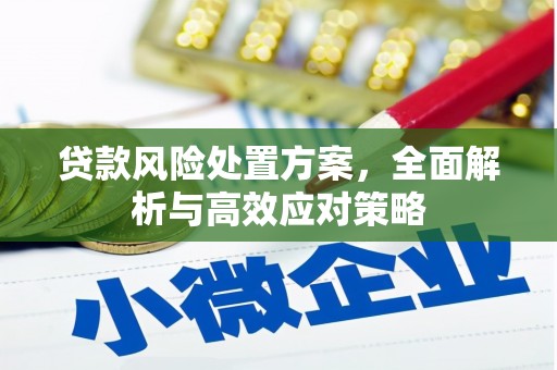 红星贷款风险处置方案，全面解析与高效应对策略