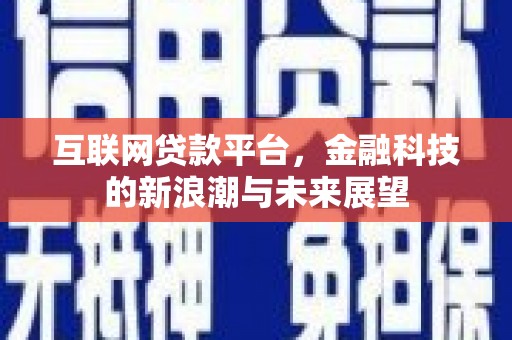 红星互联网贷款平台，金融科技的新浪潮与未来展望