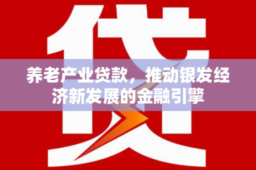 红星养老产业贷款，推动银发经济新发展的金融引擎