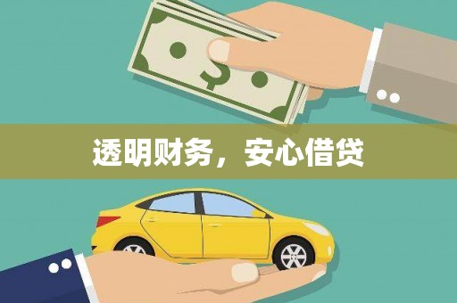 红星透明财务，安心借贷