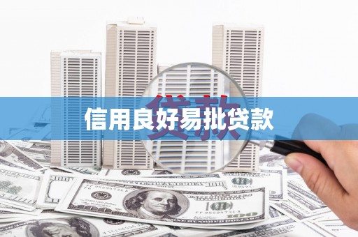 红星信用良好易批贷款